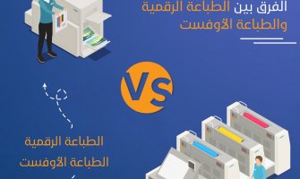 الفرق بين الطباعة الرقمية والطباعة الأوفست الفرق بين الطباعة الرقمية والطباعة الأوفست