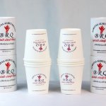 من حملتنا الاعلانية لصالح شركة الوفاء  تصميم وطباعة كاسات خاصة بالشركة