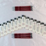 من حملتنا الإعلانية لشركة الوفاء لتجارة الحقائب والأحذية  طباعة أقلام_معدن فاخرة + قداحات نوعية ممتازة